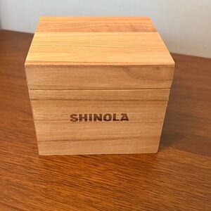 Shinola Natural Wood Storage Box